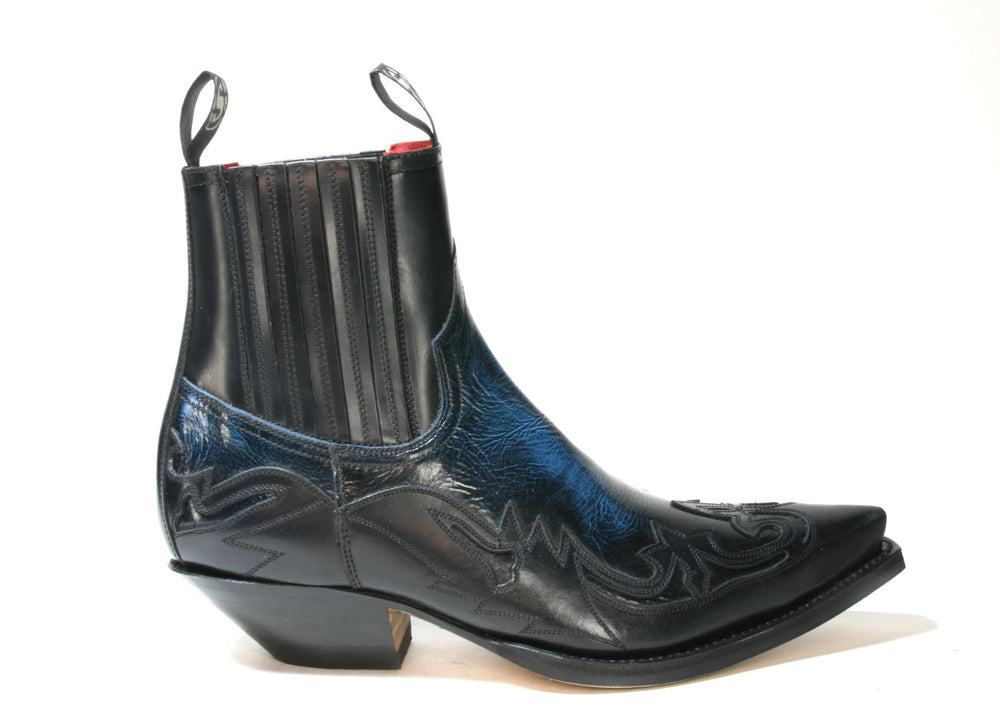 4660 Sendra Boots Ankle Boots Ciclon Negro Denver Azul