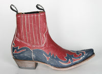 4660 Sendra Stiefeletten Raspado Azul Rojo