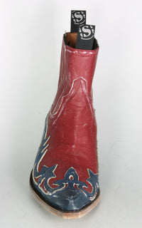 4660 Sendra Stiefeletten Raspado Azul Rojo