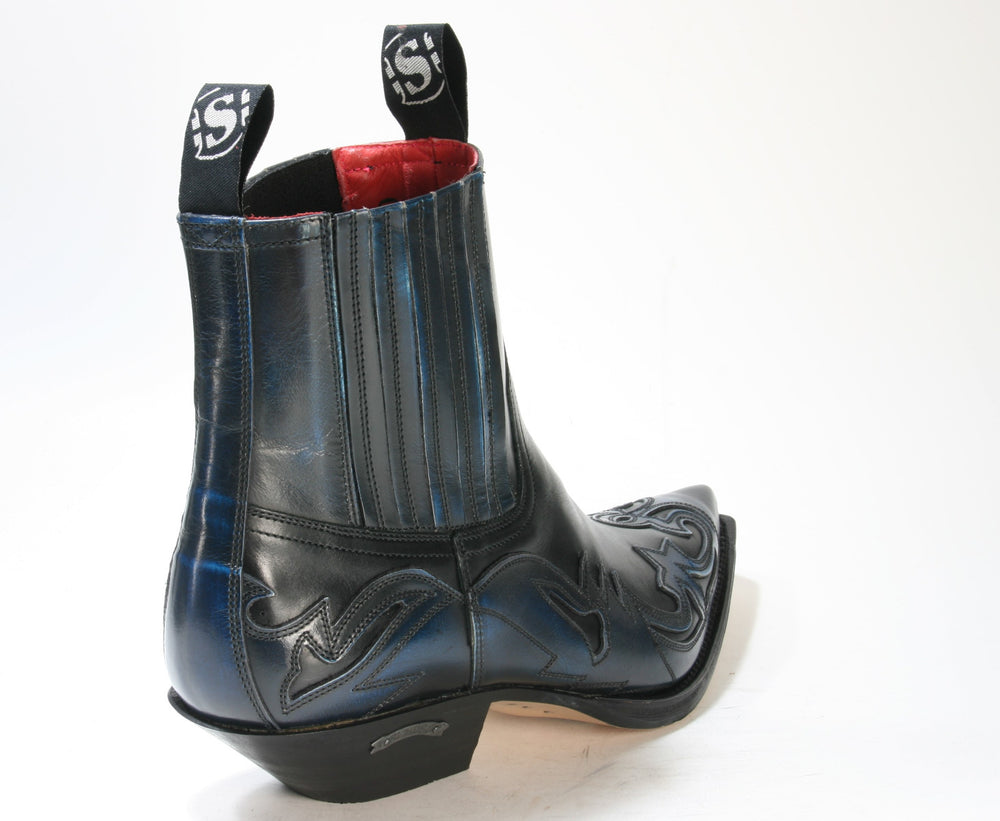 4660 Sendra Boots Ankle Boots Denver Azul Ciclon Negro