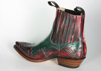 4660 Sendra Stiefeletten Denver Rojo Flor. Verde