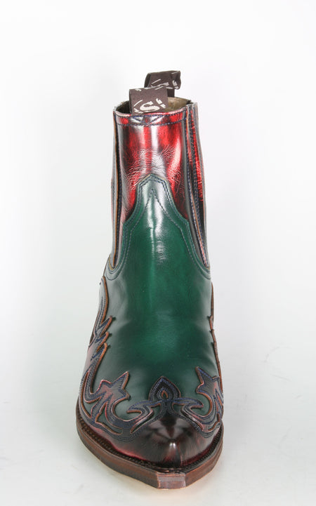 4660 Sendra Stiefeletten Denver Rojo Flor. Verde