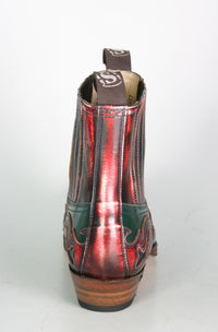 4660 Sendra Stiefeletten Denver Rojo Flor. Verde