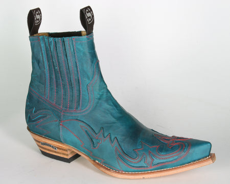 4660 Sendra Stiefeletten Floter Turquesa