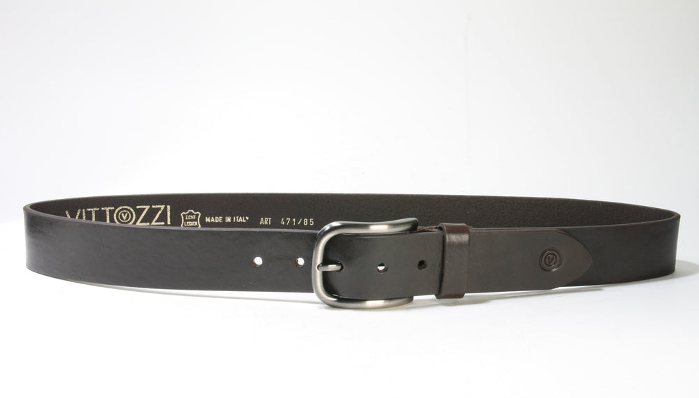 471 Vittozzi Leather Belt Brown
