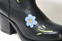 4755 Sendra Stiefel TOLEDO Negro Flowerpower