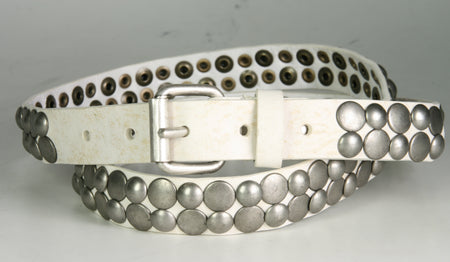 484 Vittozzi belt white studs