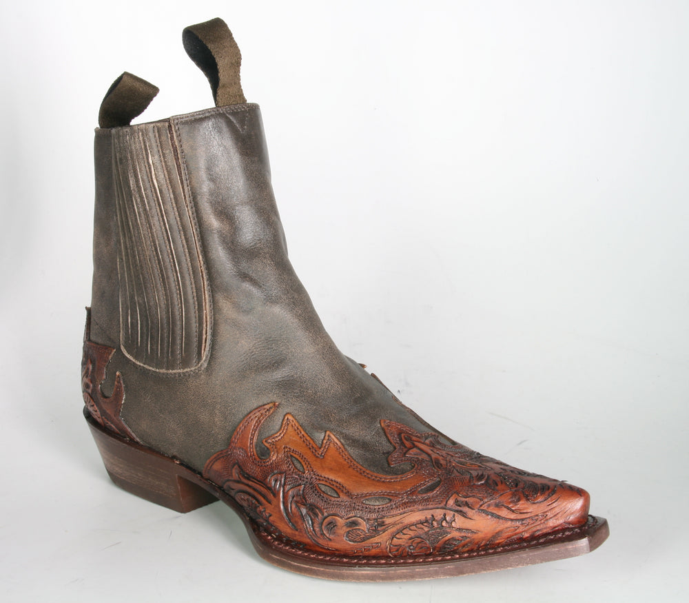 497 Mezcalero Stiefeletten Cincelado Moka