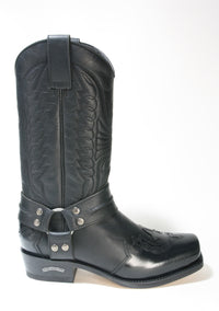 4980 Sendra Boots Bikerboots Flor. Negro Spr. Negro