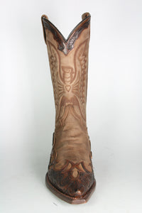 5024 Mezcalero cowboy boots Brush Cincelado