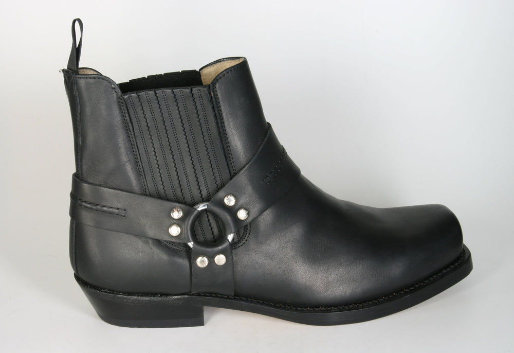 5049 Sancho Abarca biker boots ankle boots Negro