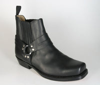 5049 Sancho Abarca biker boots ankle boots Negro
