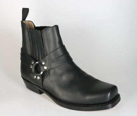 5049 Sancho Abarca Bikerboots Stiefeletten Negro