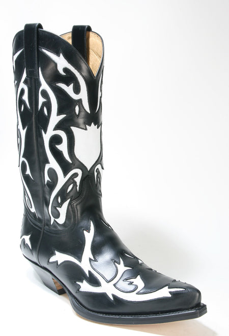 5059 Sendra Boots Cowboystiefel Ciclon Negro X Blanco