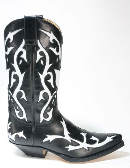 5059 Sendra Boots Cowboystiefel Ciclon Negro X Blanco