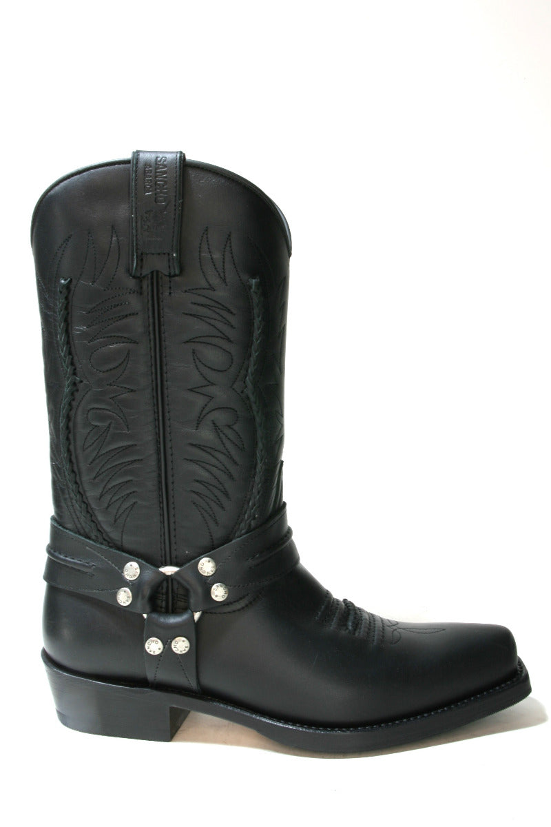 5122 Sancho Abarca Biker Boots Negro