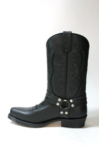 5122 Sancho Abarca Biker Boots Negro