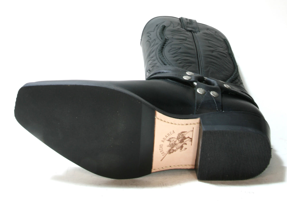 5122 Sancho Abarca Biker Boots Negro