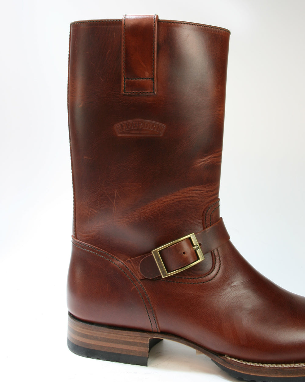 51334 SANDMANN Engineer Boots Great Plains Brown