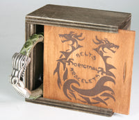 513 Leather strap Python Verde