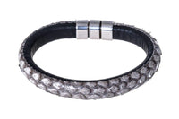 515 Leather strap Python Natural B/W