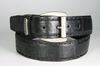 5275 Sendra Gürtel Echtes Kaimanleder schwarz