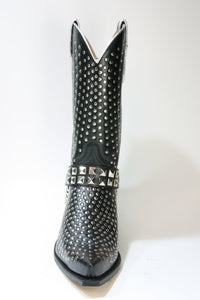 5421 Cowboystiefel Sendra schwarz mit Nieten