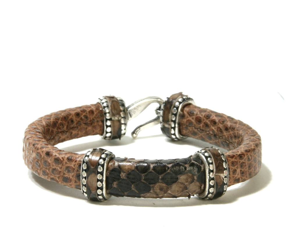 542 Bracelet Original Belts Lizard/Python Brown 