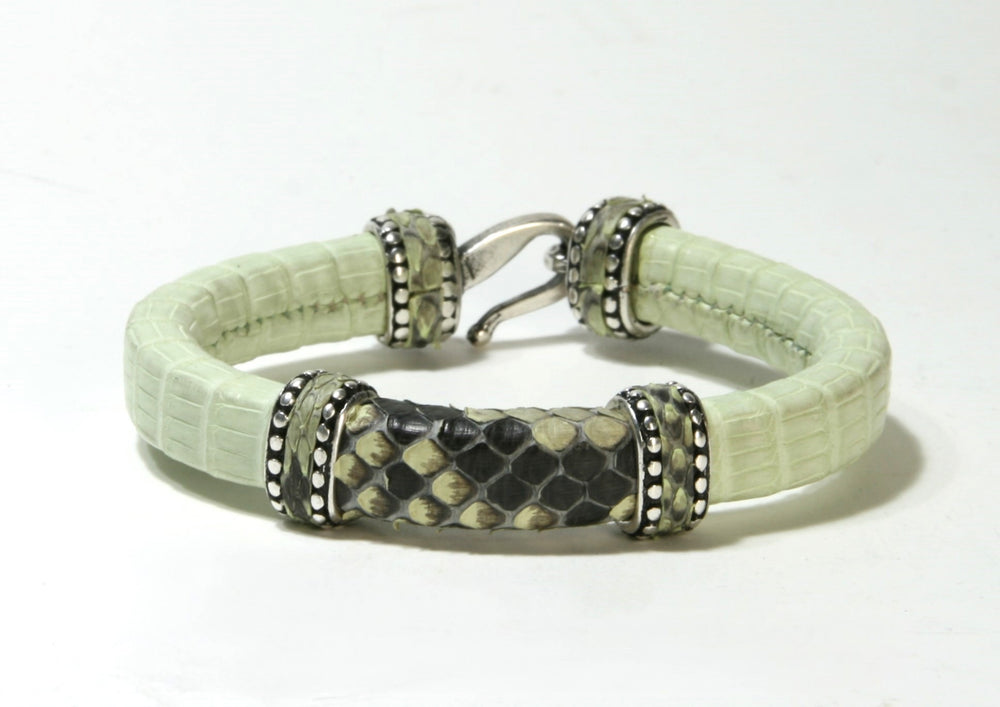 543 Bracelet Original Belts Lizard/Python Lime