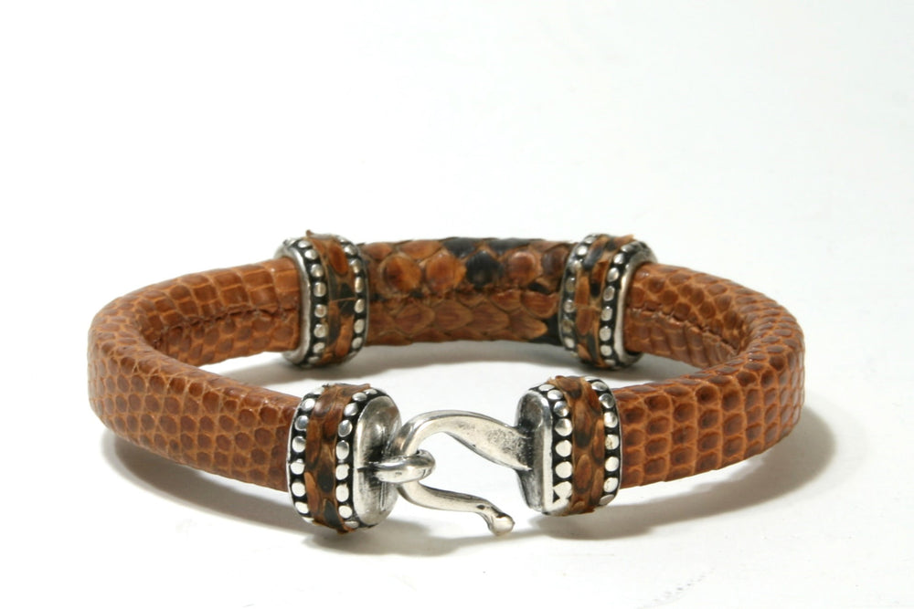 544 Bracelet Original Belts Lizard/Python Brown
