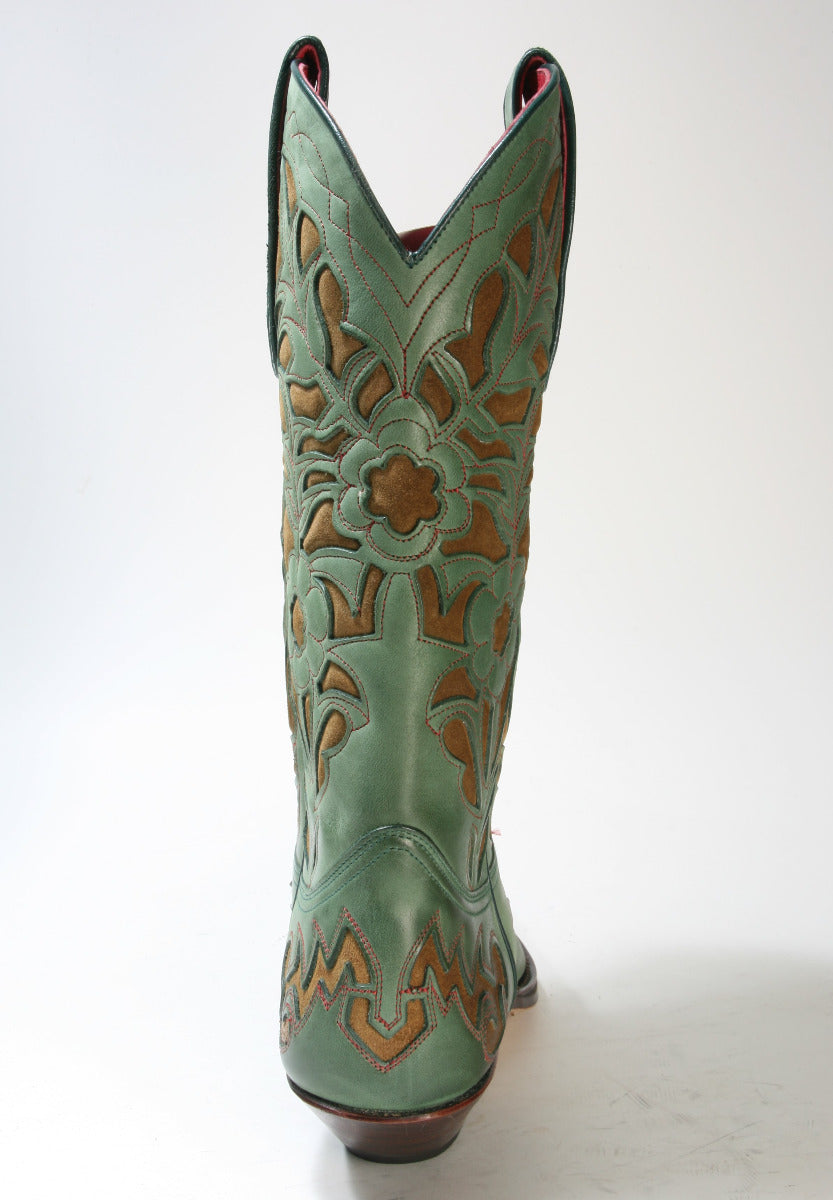 5529 Sendra Cowboystiefel N. Verde Botella Brass