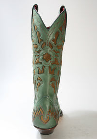5529 Sendra Cowboystiefel N. Verde Botella Brass