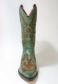5529 Sendra Cowboystiefel N. Verde Botella Brass