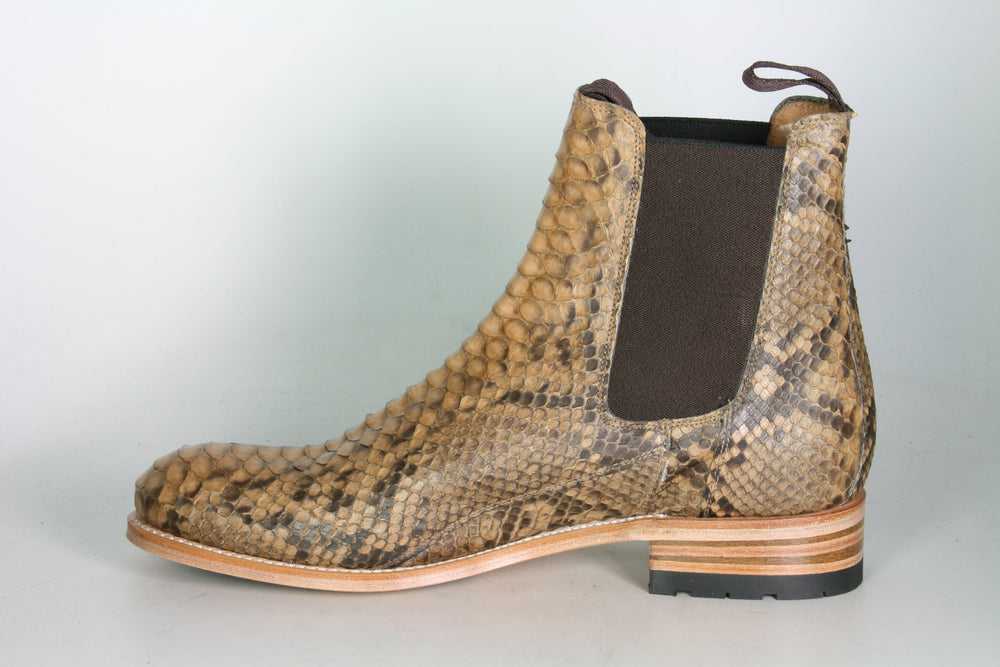 5595 Sendra Chelsea Boots Python Camel