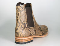 5595 Sendra Chelsea Boots Python Camel