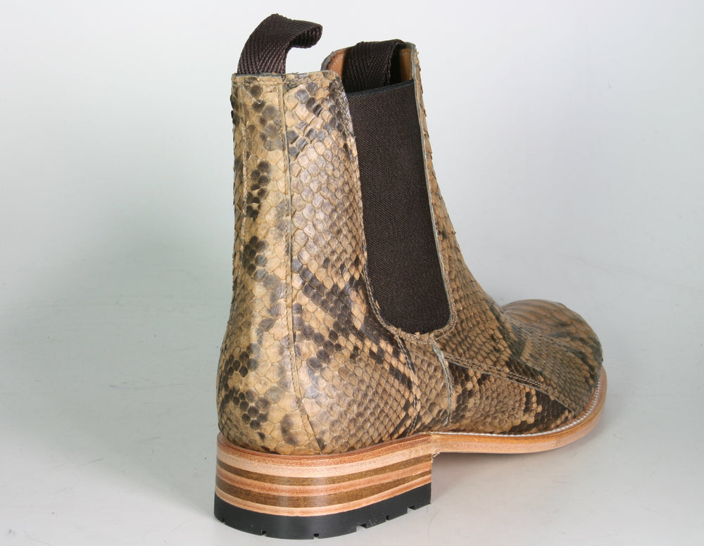 5595 Sendra Chelsea Boots Python Camel