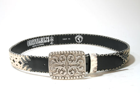 5820 Wechselgürtel Original Belts Black Beige