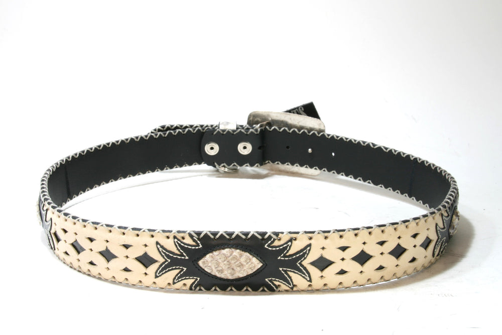 5820 Wechselgürtel Original Belts Black Beige