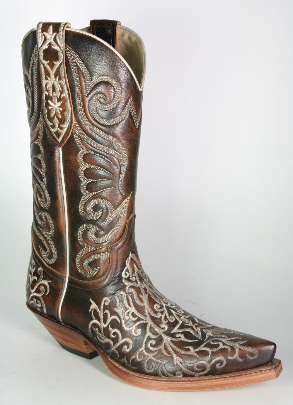 5845 Sendra Cowboystiefel Natur Antic Jacinto