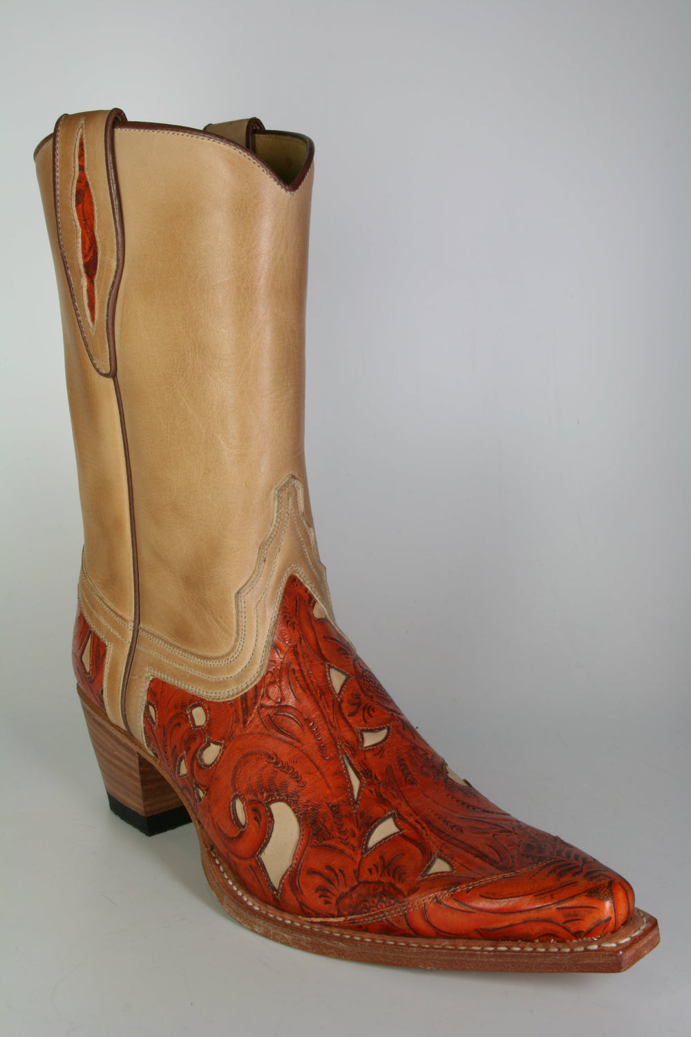 5932 Sendra Cowboystiefel Judy Quesia beige