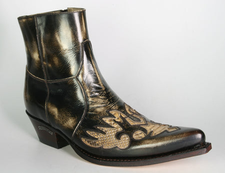 6035 Sendra ankle boots Britnes Flo. Marron Python Panizo