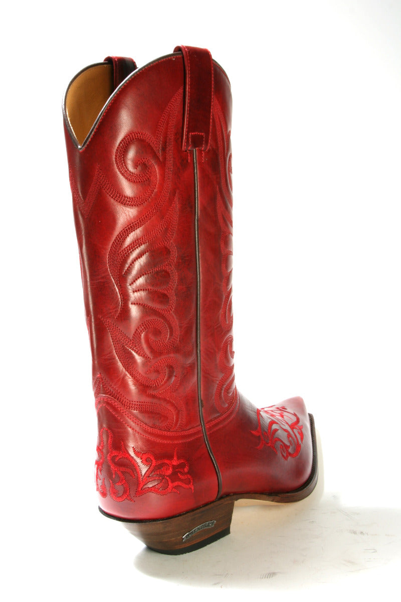 6056 Sendra Boots Cowboystiefel rot Ostro Fuoco