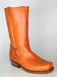 6074 Sancho biker boots flame orange