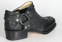 6077 Sendra Bikerschuhe mit Flamme Negro