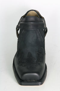 6077 Sendra Bikerschuhe mit Flamme Negro