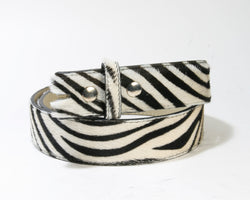 612 MGM Wechselgürtel Fell Zebra