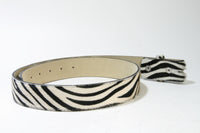 612 MGM Wechselgürtel Fell Zebra