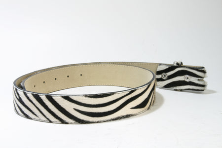 612 MGM Wechselgürtel Fell Zebra