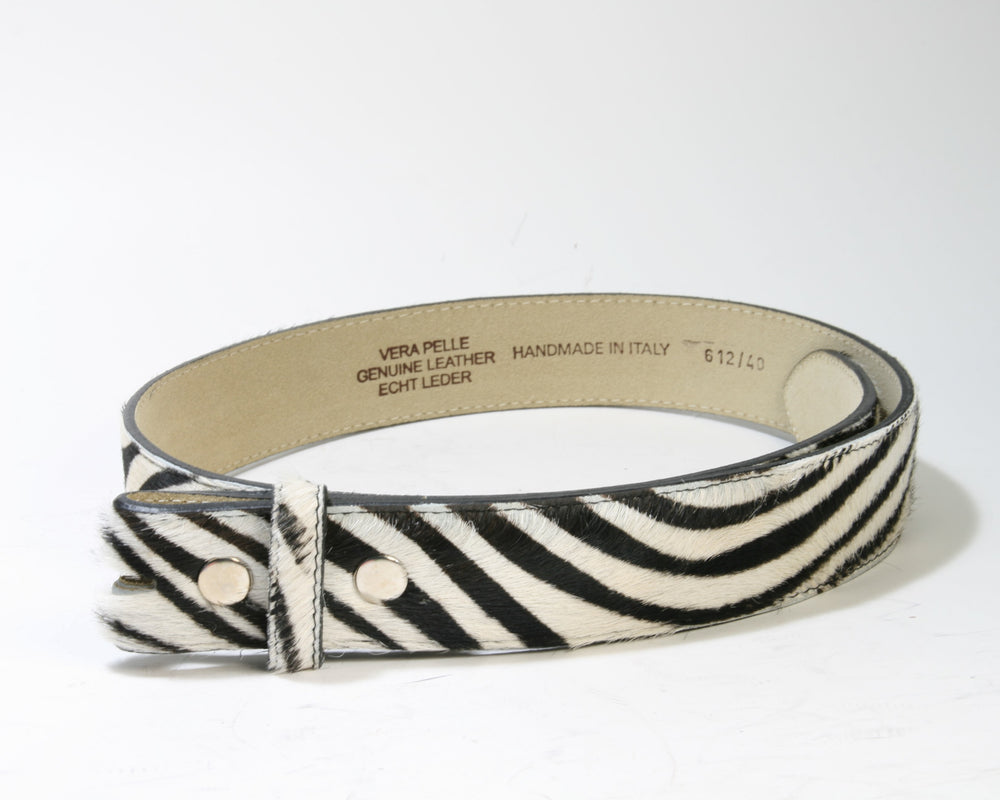 612 MGM Wechselgürtel Fell Zebra