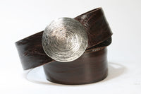 617 Vittozzi Breiter Gürtel  6cm Guai Braun